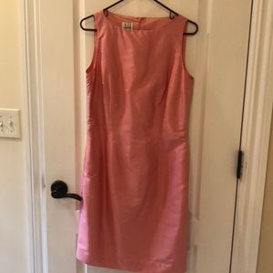 August Hale pink sleeveless silk dress